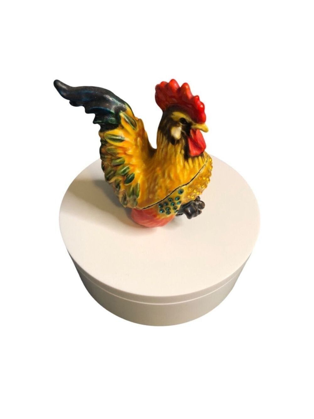 Rooster Trinket Box, Vintage, Rare